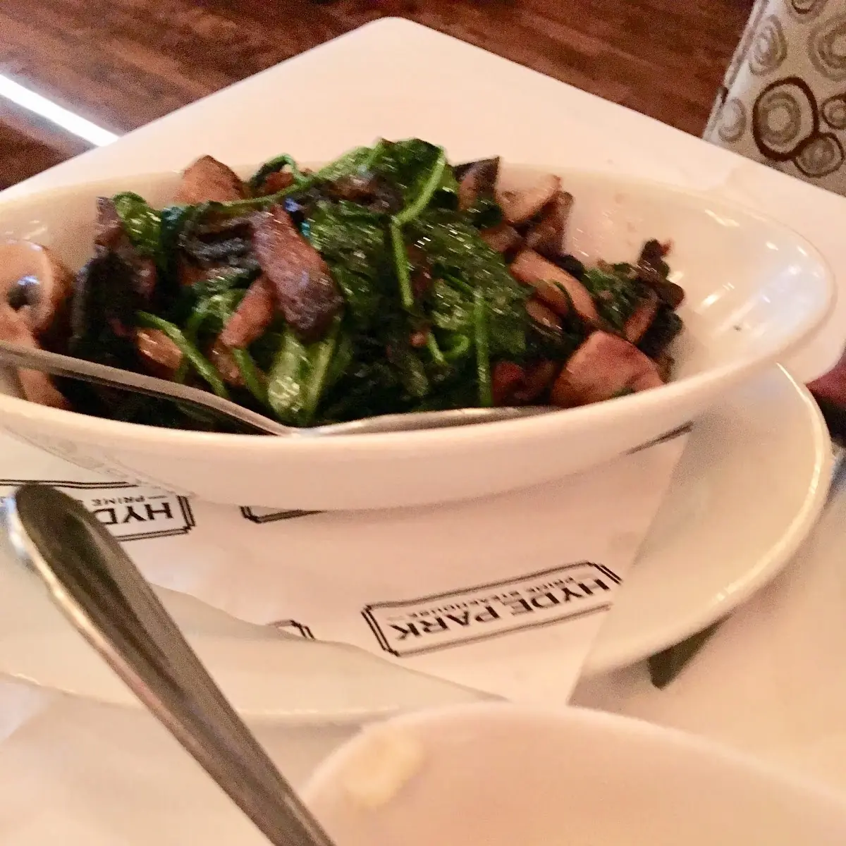 Sautéed Spinach & Mushrooms