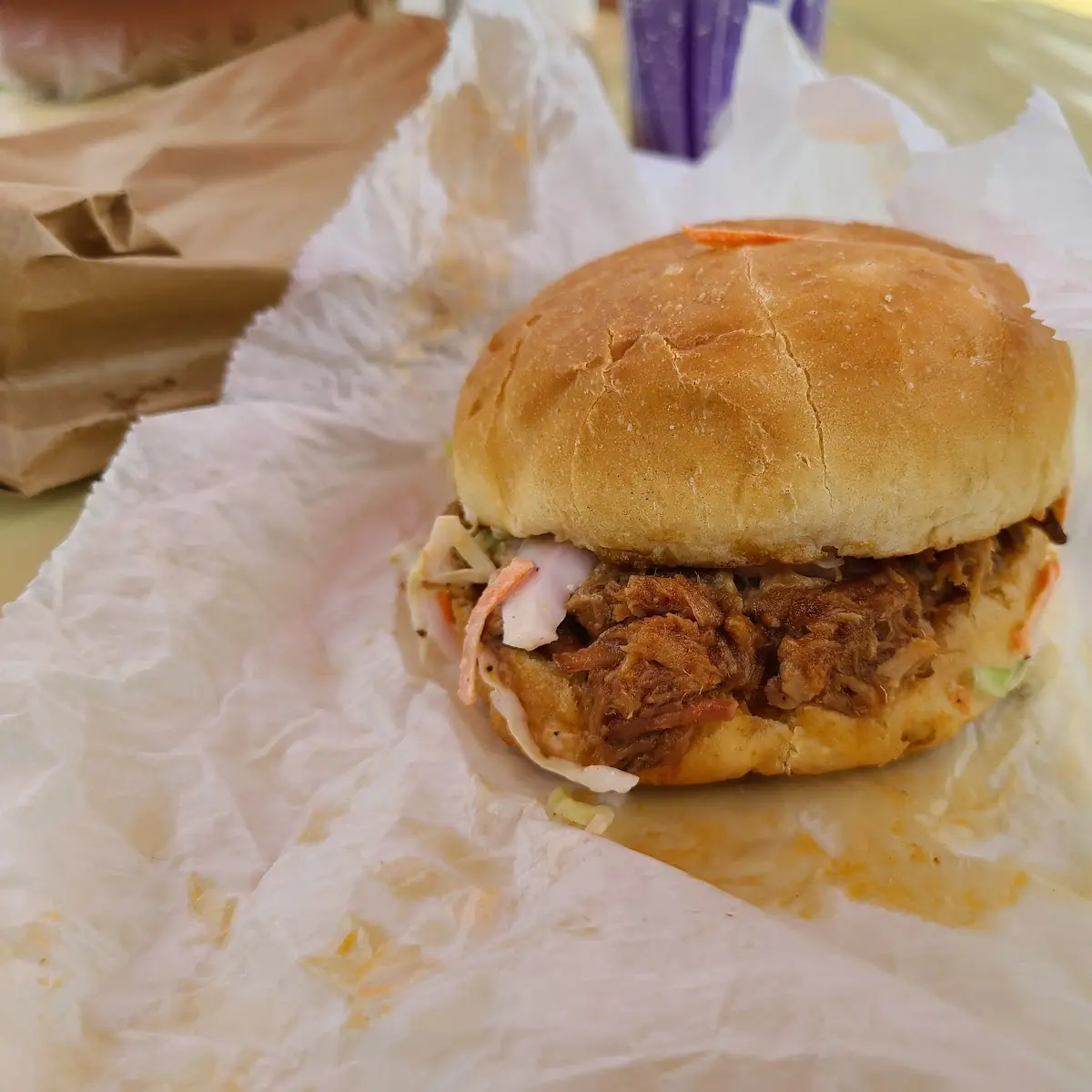 Pulled Pork Sandwich with Cole Slaw