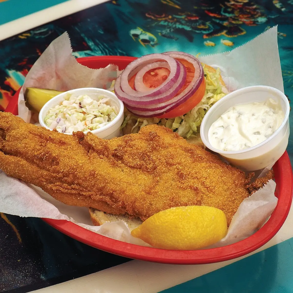 Crispy Shrimp Basket Fish & Chips Basket