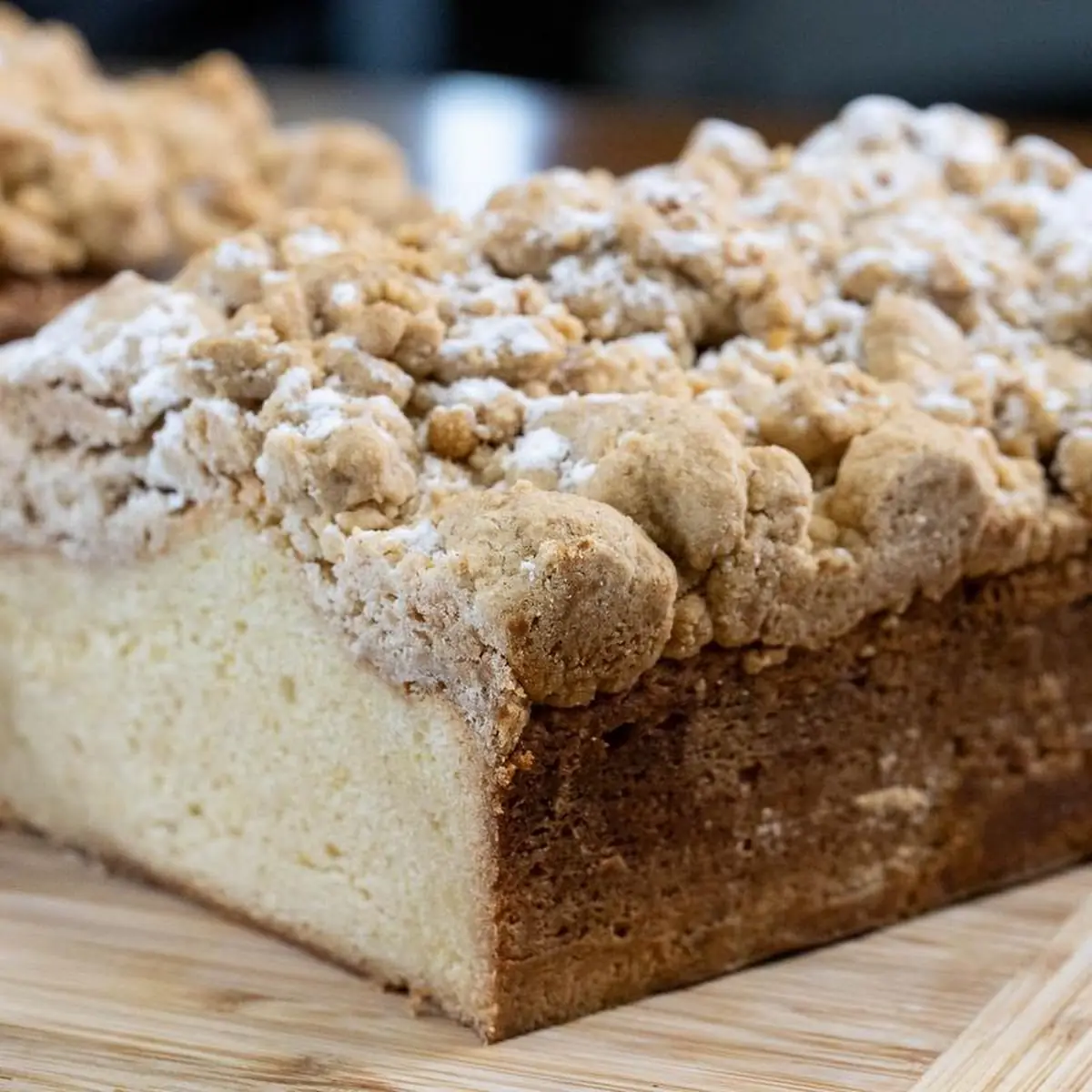 Lemon Crumb Loaf Cake Slice