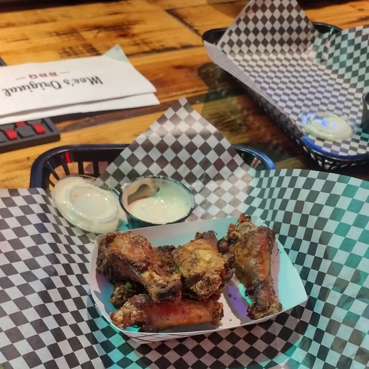 Smoked and Fried Dry Rub Wings