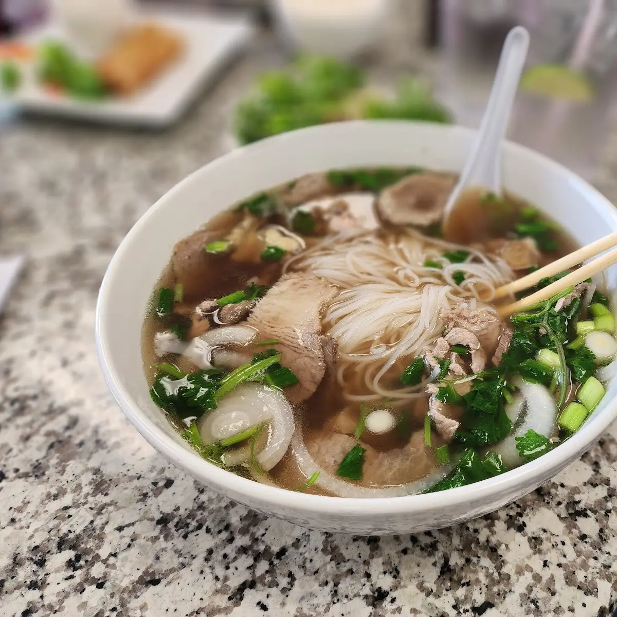 Eye Round Beef Rice Noodle Soup