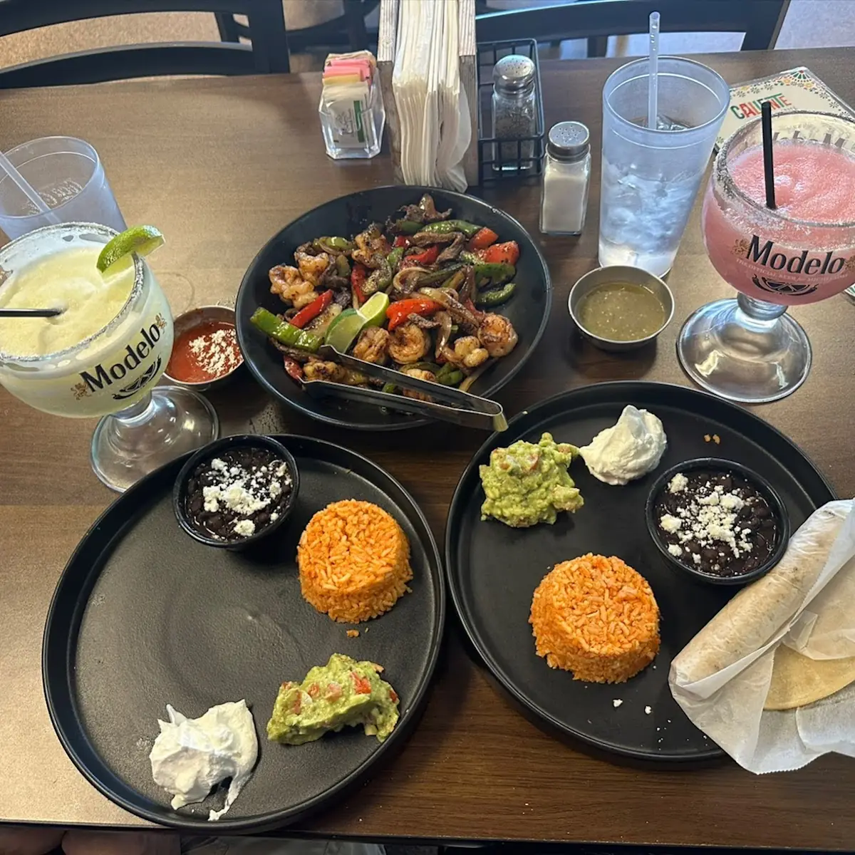 Shrimp and Steak Fajitas