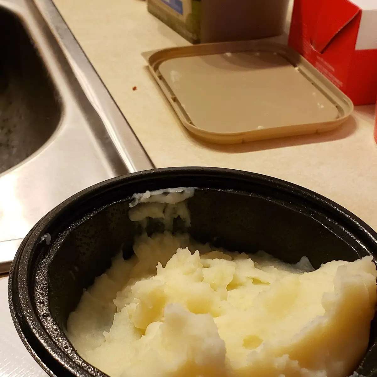 1 4 Filled Mashed Potato on the so Called 20 Fill Up