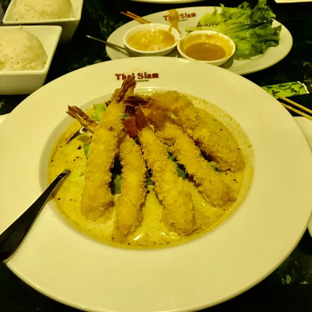 Avocado Curry w Fried Shrimp Tempura