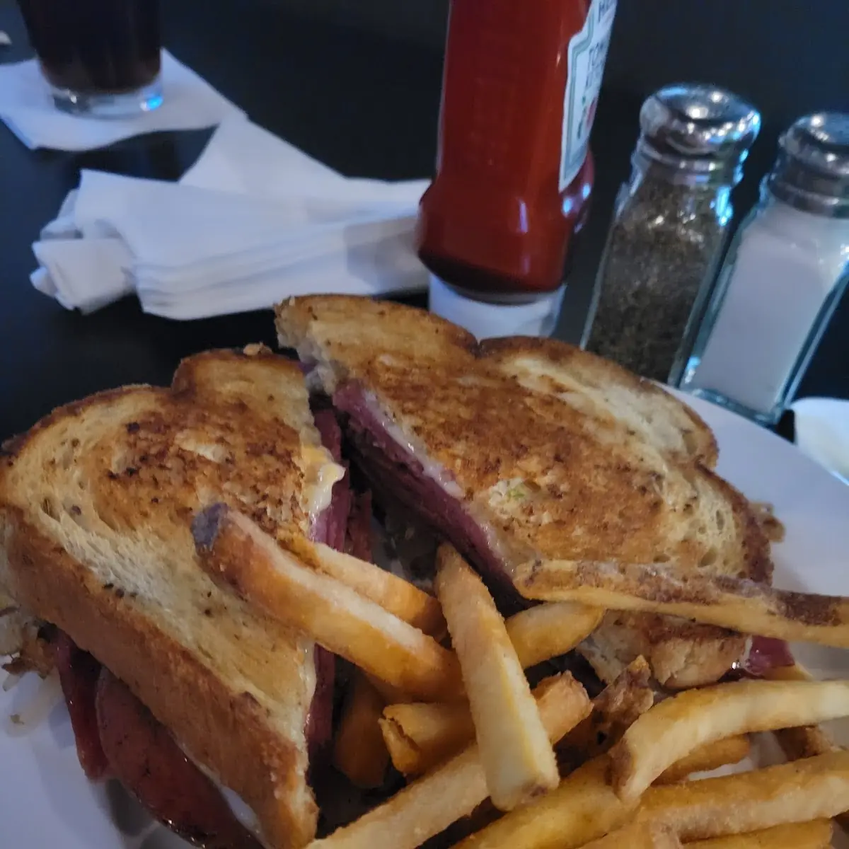 Reuben Sandwich with Fries