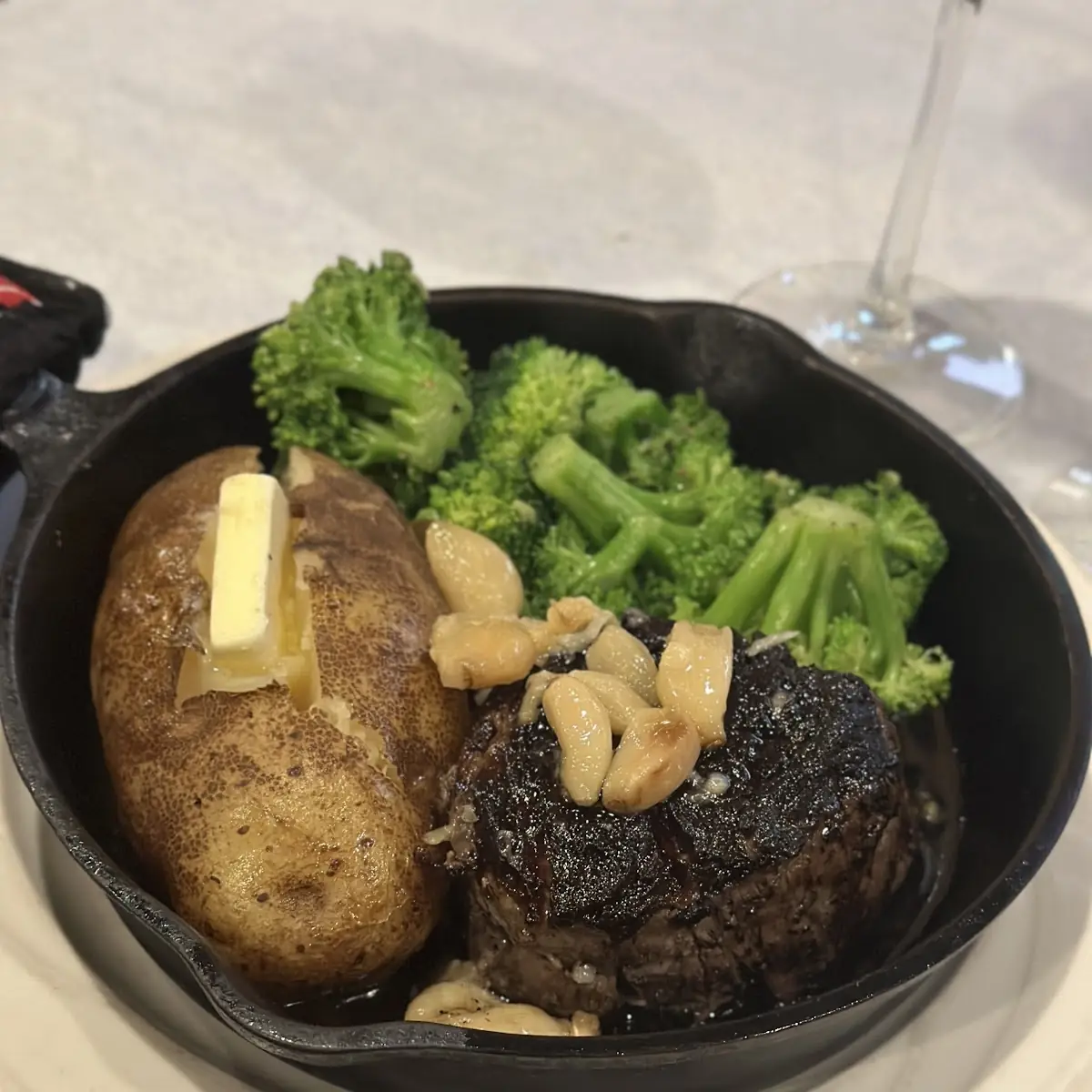 Strip Steak with Roasted Potatoes and Broccoli