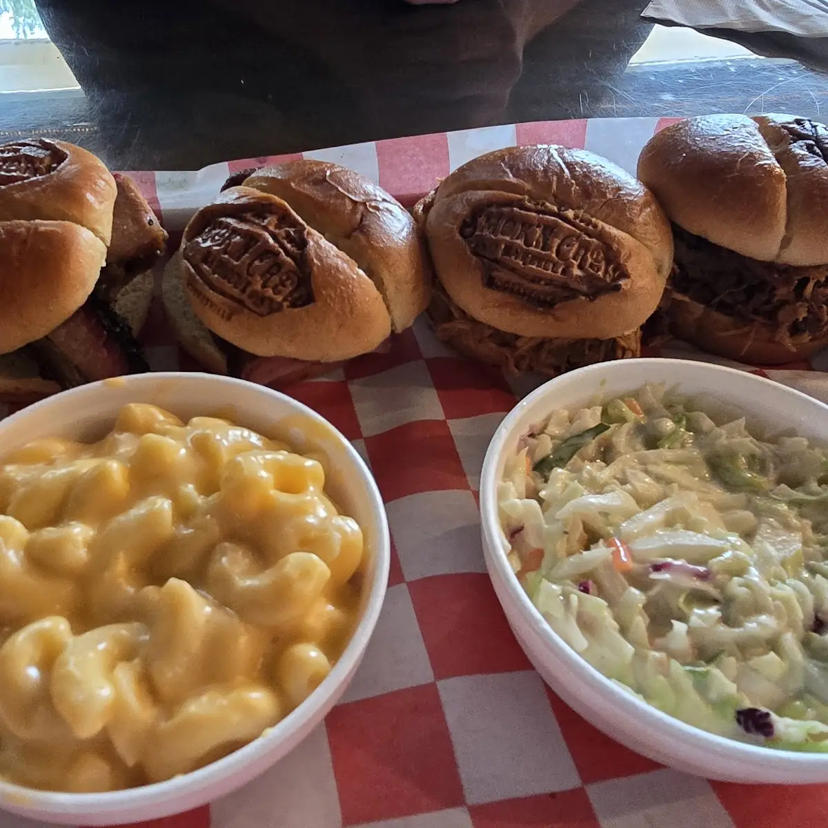 Slaw and Mac & Cheese