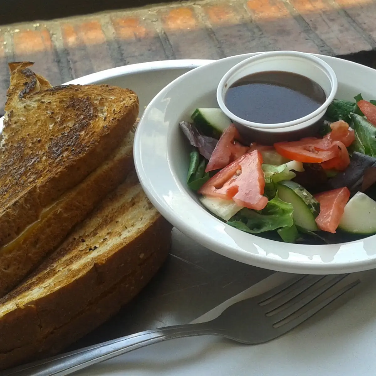 Grilled Cheese and a Side Salad