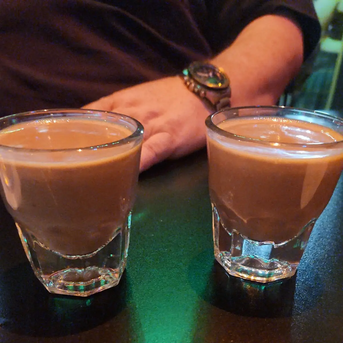 Frosted Chocolate Peanut Butter Whiskey Shot
