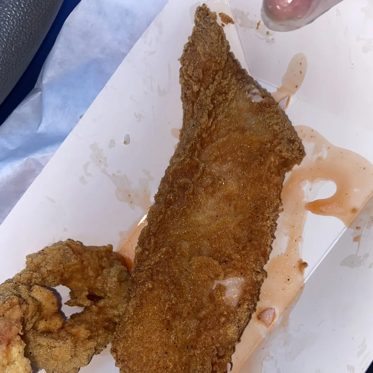 Fried Catfish Fillet and Fried Shrimp