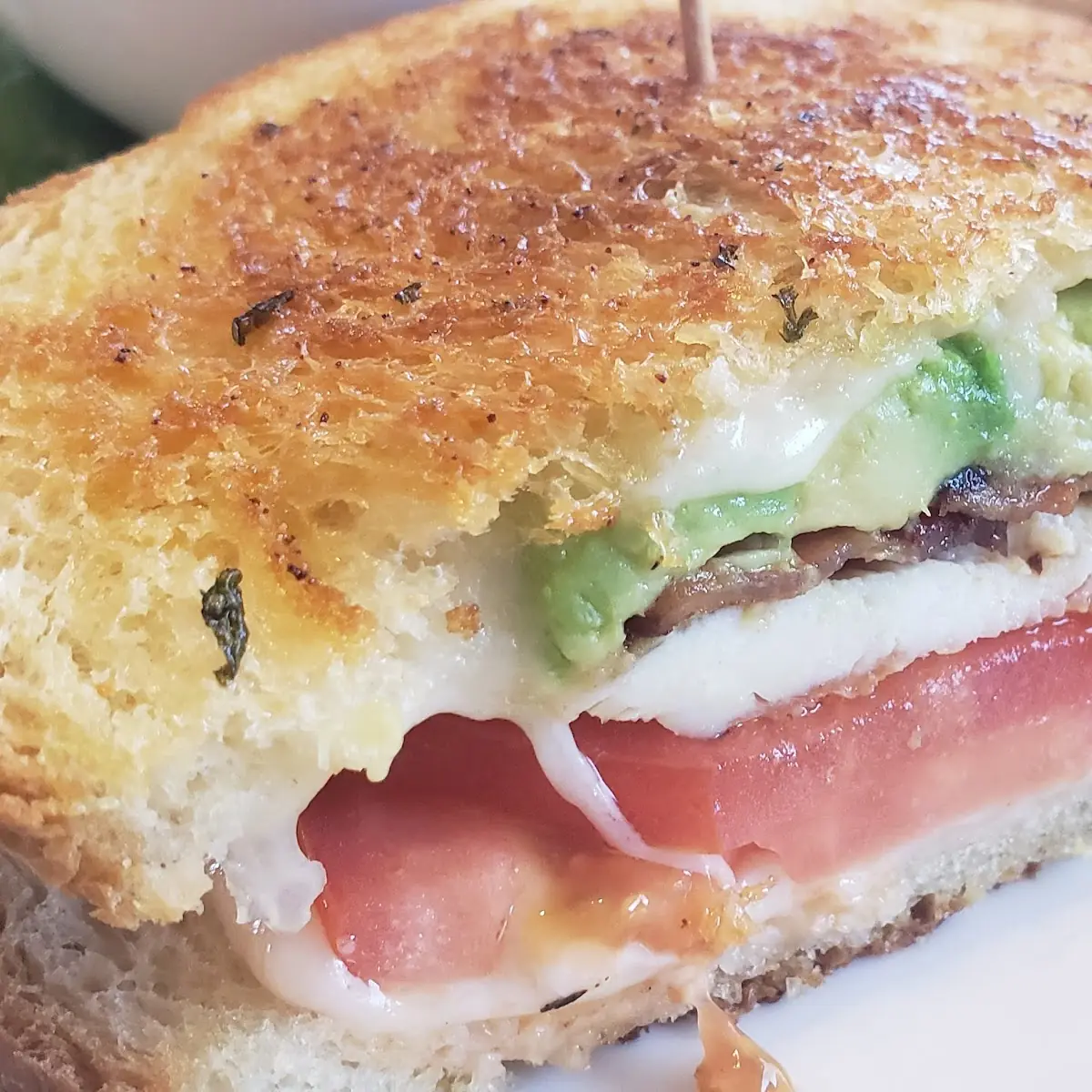 Grilled Turkey Bacon and Cheese