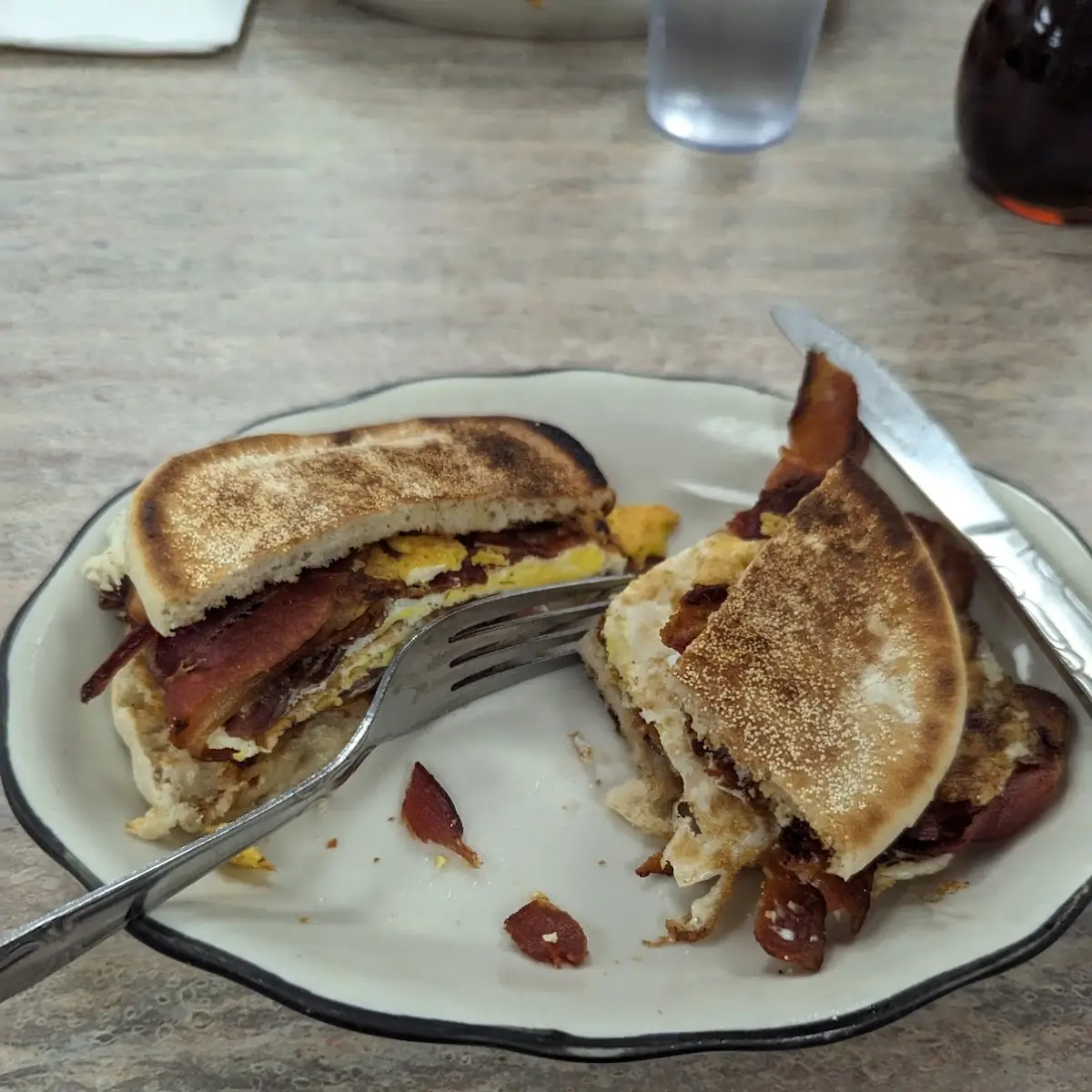 Bacon Egg Cheese on English Muffin