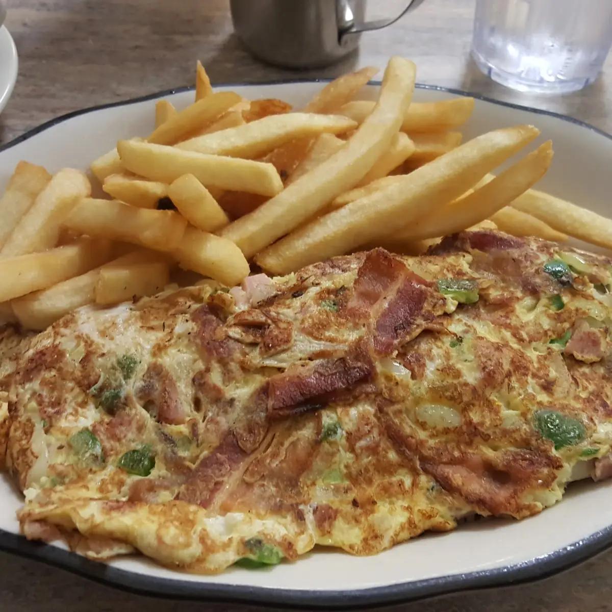 Western Omelet with Swiss Cheese