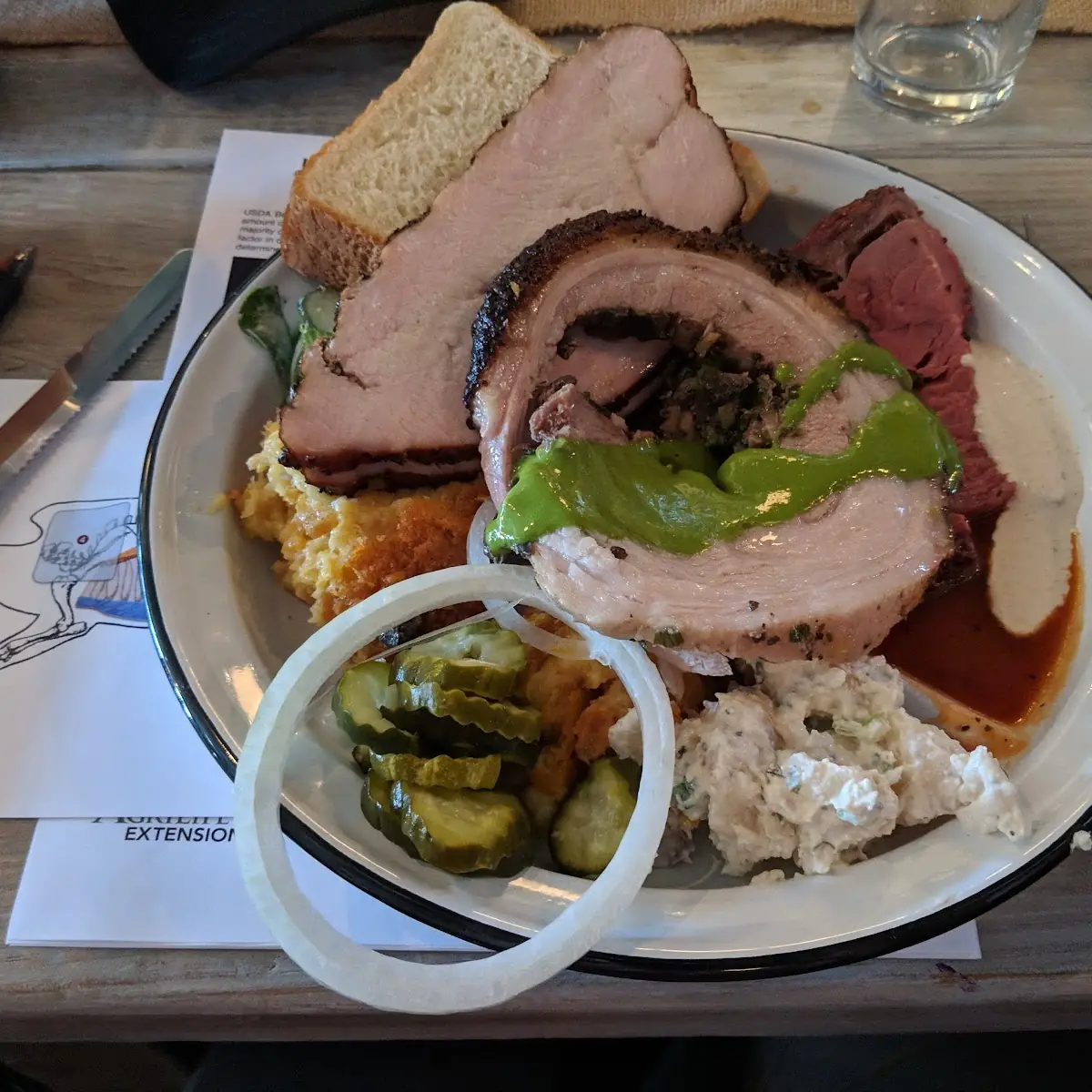Smoked Prime Rib Served