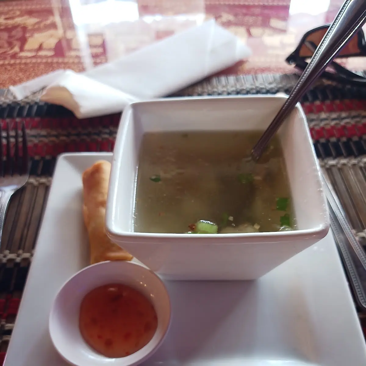 Soup and Spring Roll