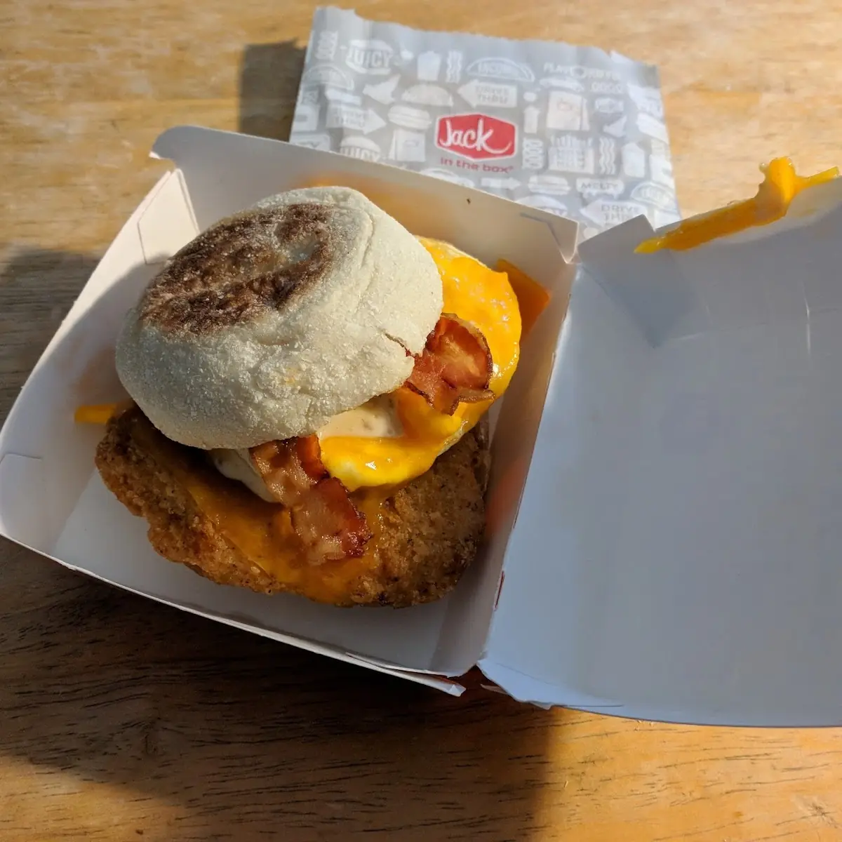 Bacon Egg and Chicken Sandwich