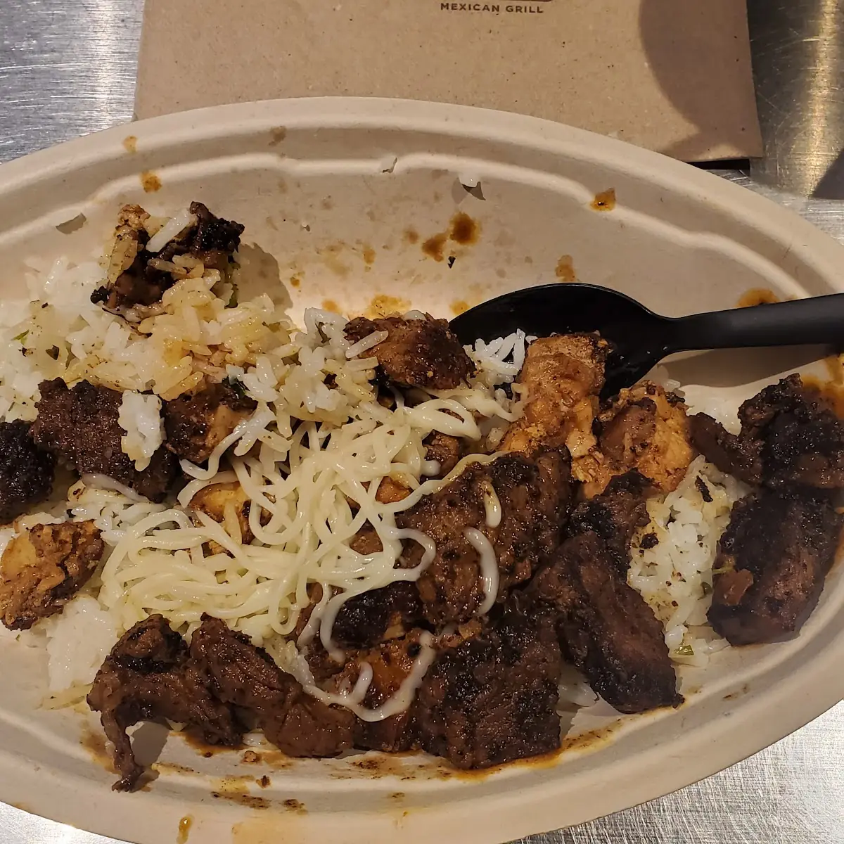 Steak Chicken White Rice