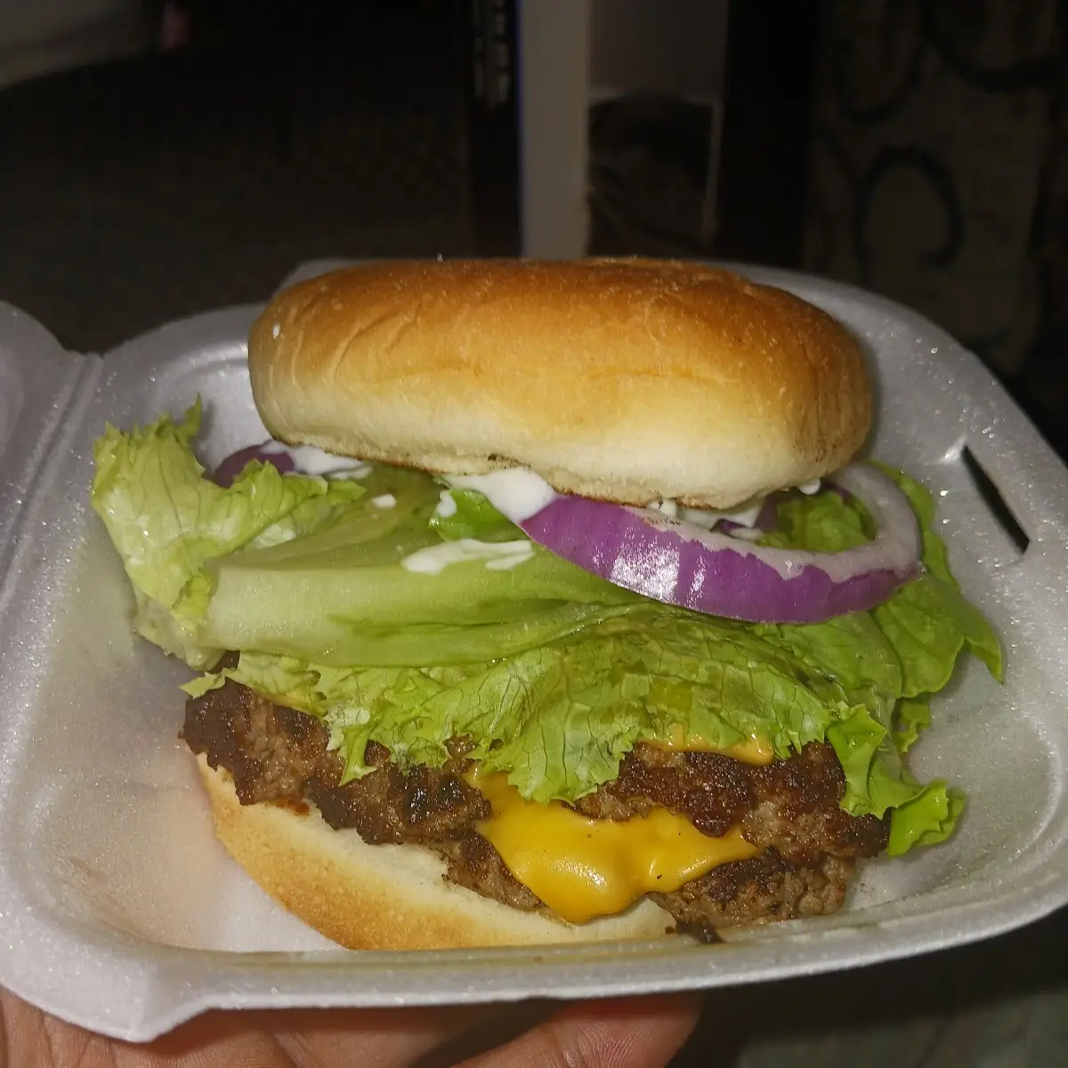 Double Smash Burger w American Cheese