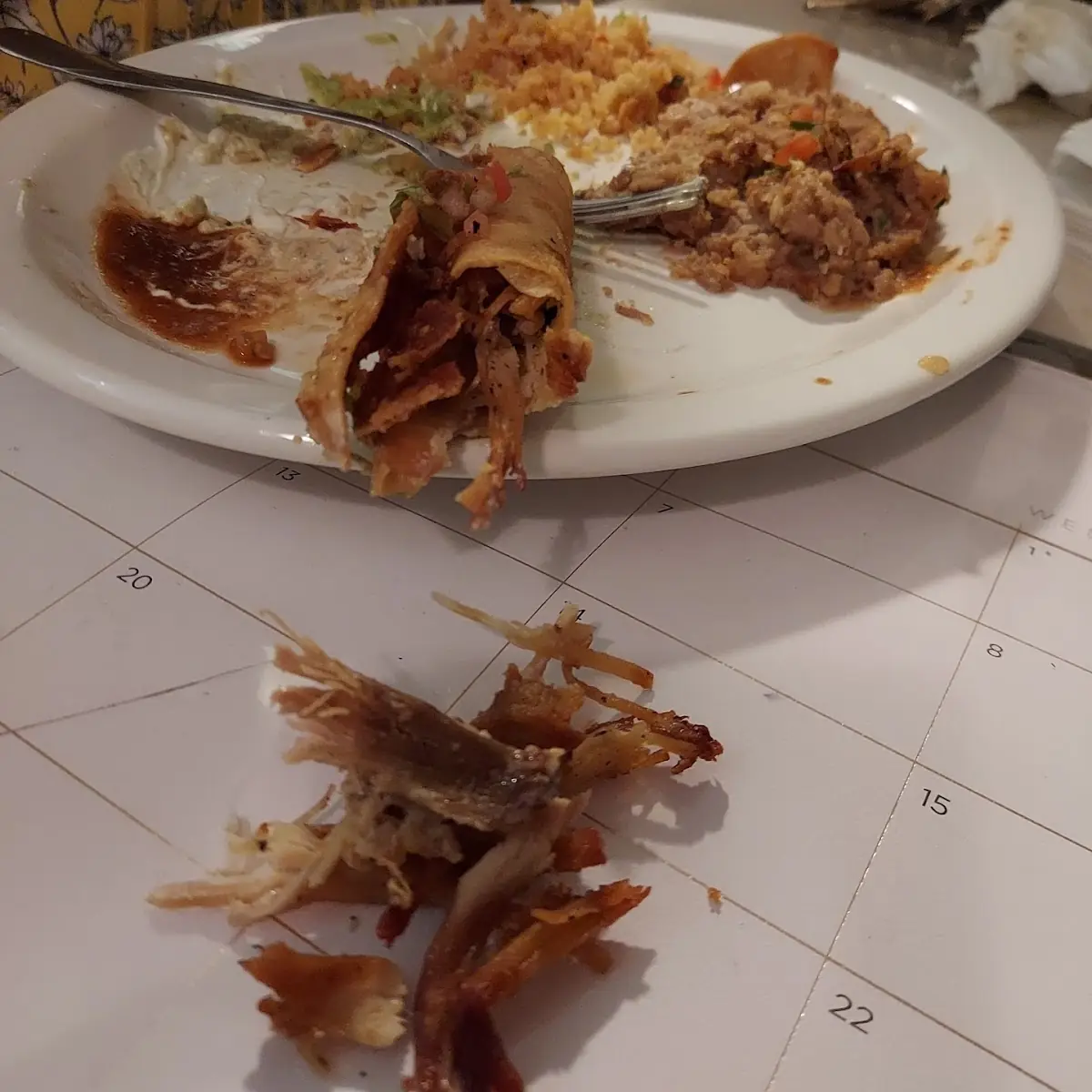Chicken Flautas Plate