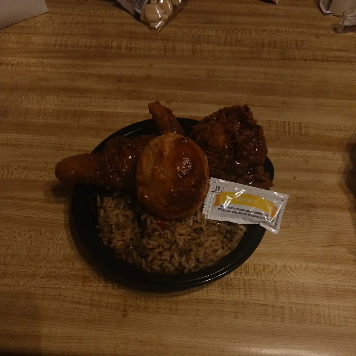 Dirty Rice Honey Glaze Chicken Crispy