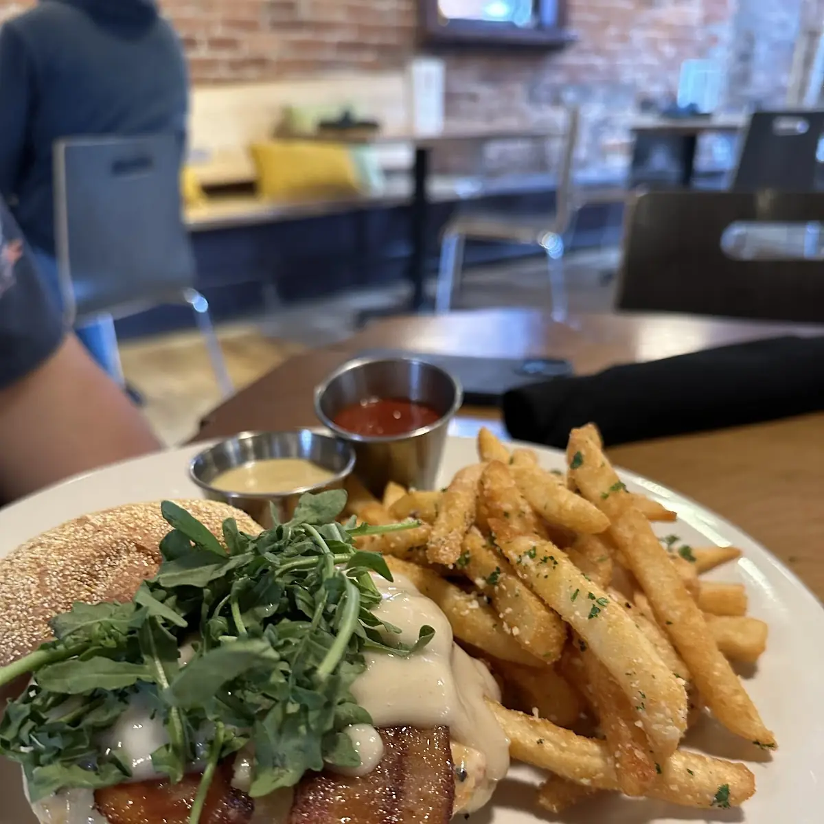 Quinoa Burger with Bacon