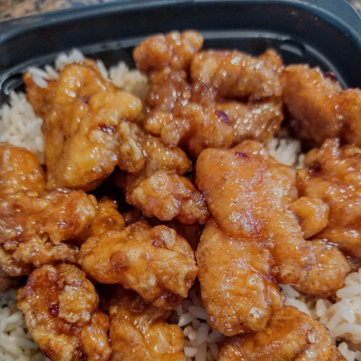 Orange Chicken with White Rice