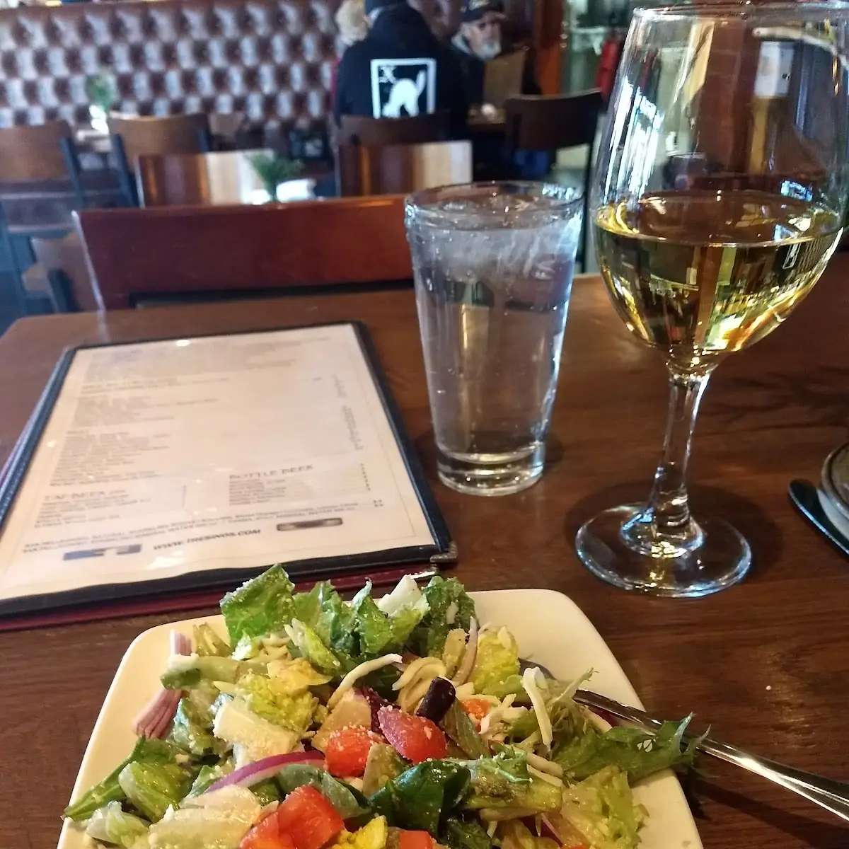 House Salad with White Sangria