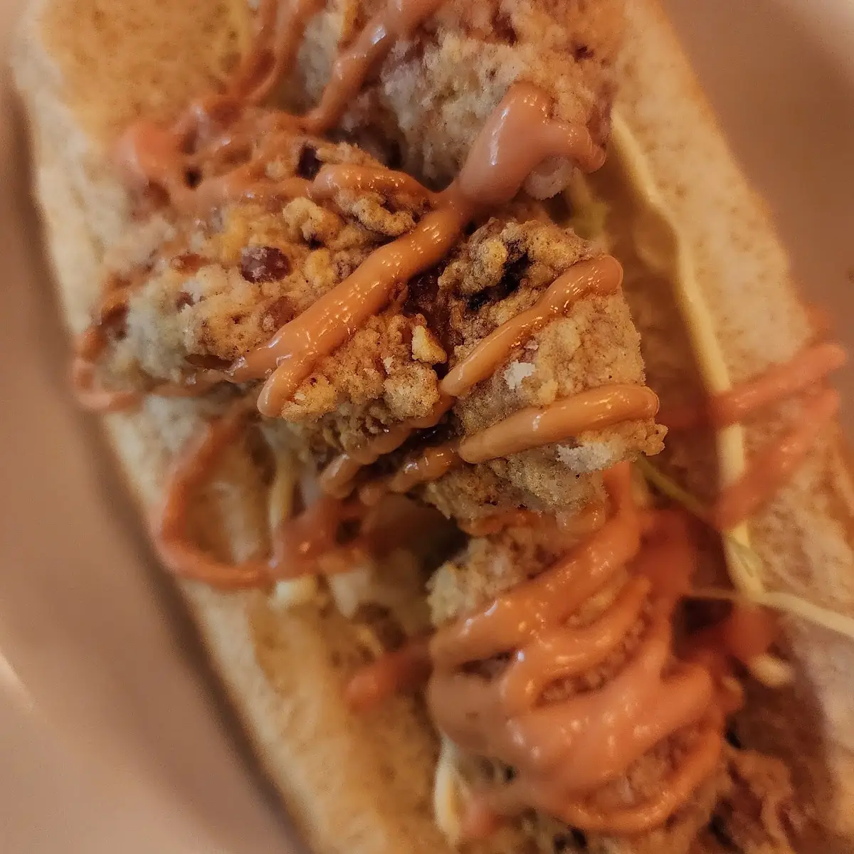 Chicken Karaage Hot Dog
