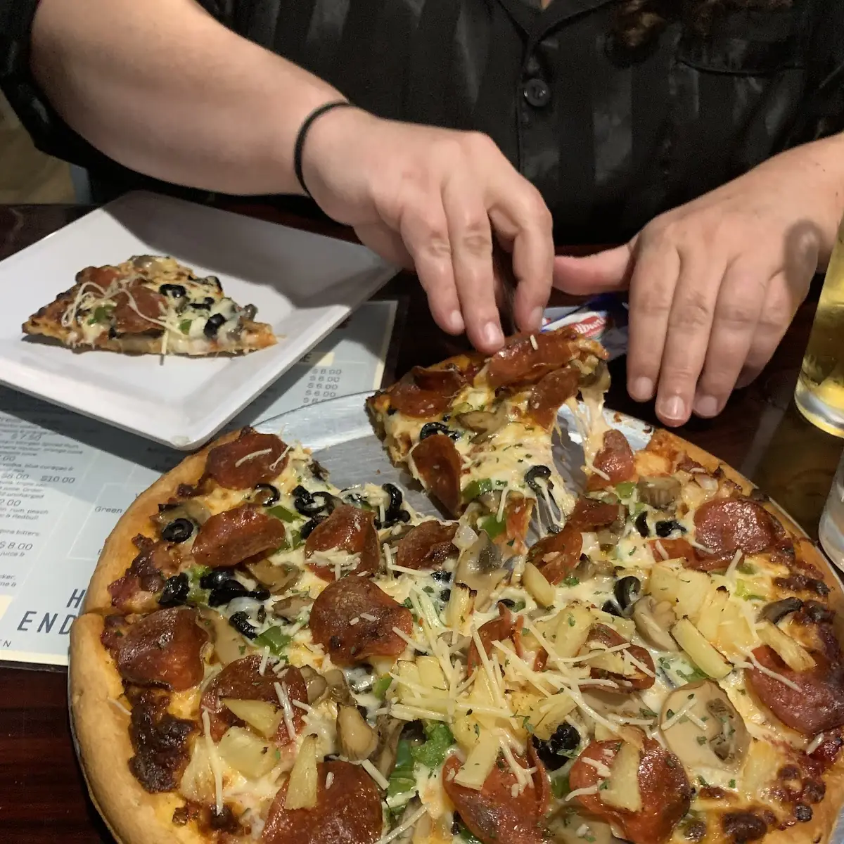 Supreme Pizza with Pineapple Cheesy
