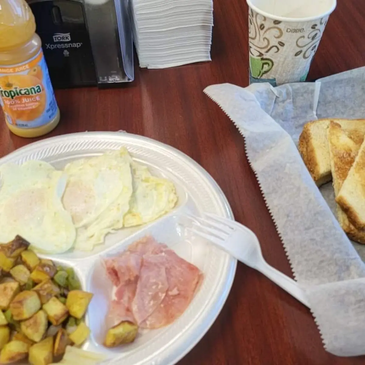 3 Eggs Home Fries and Ham