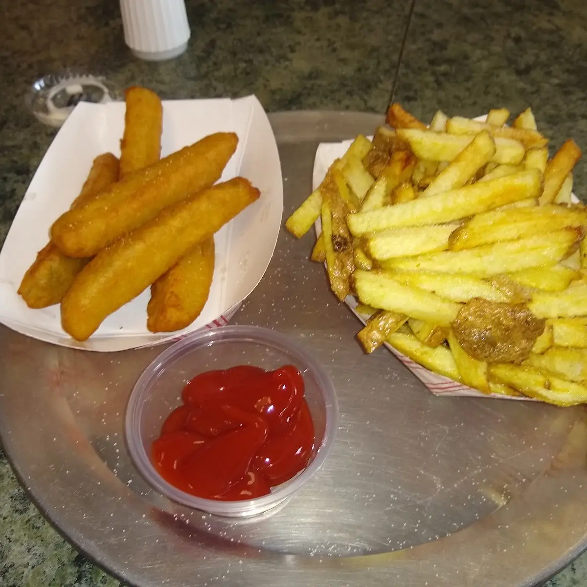 Fresh Cut Fries and Fried Pickles