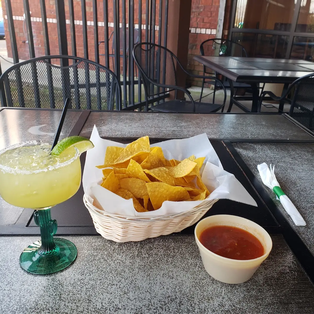 Chips and Mild Salsa and Regular Salsa
