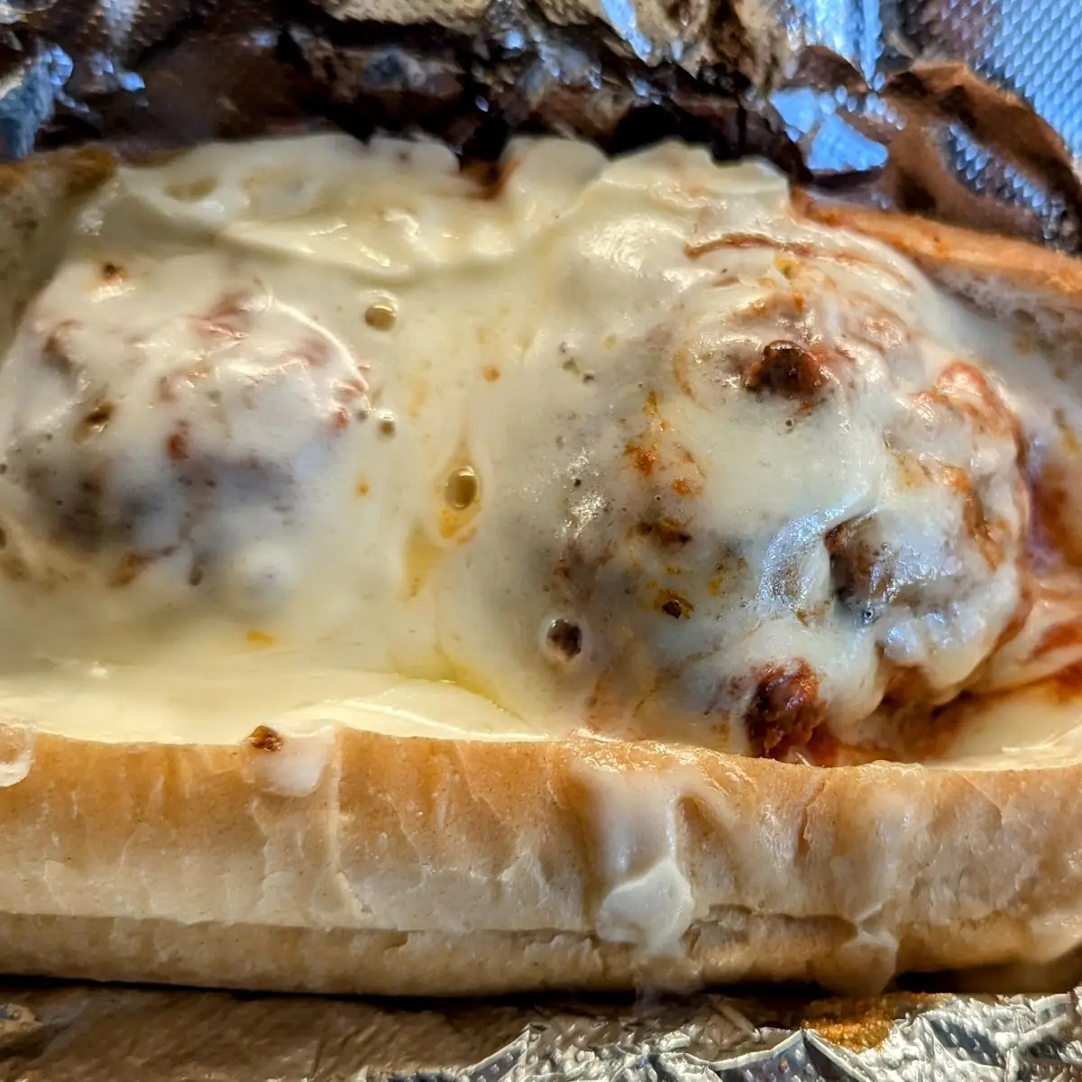 Meatball Sandwich Mozzarella & Parmesan