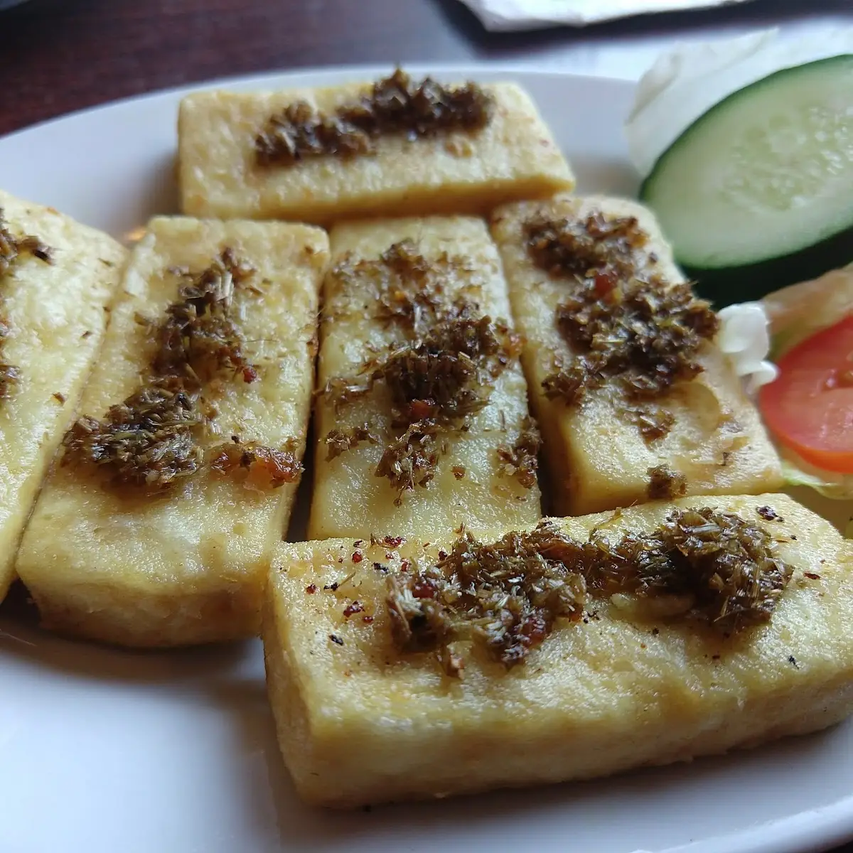 Fried Tofu with Lemongrass