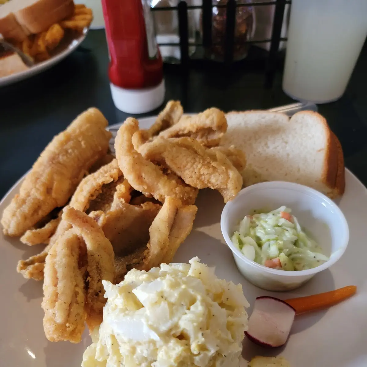 Fried Perch Dinner
