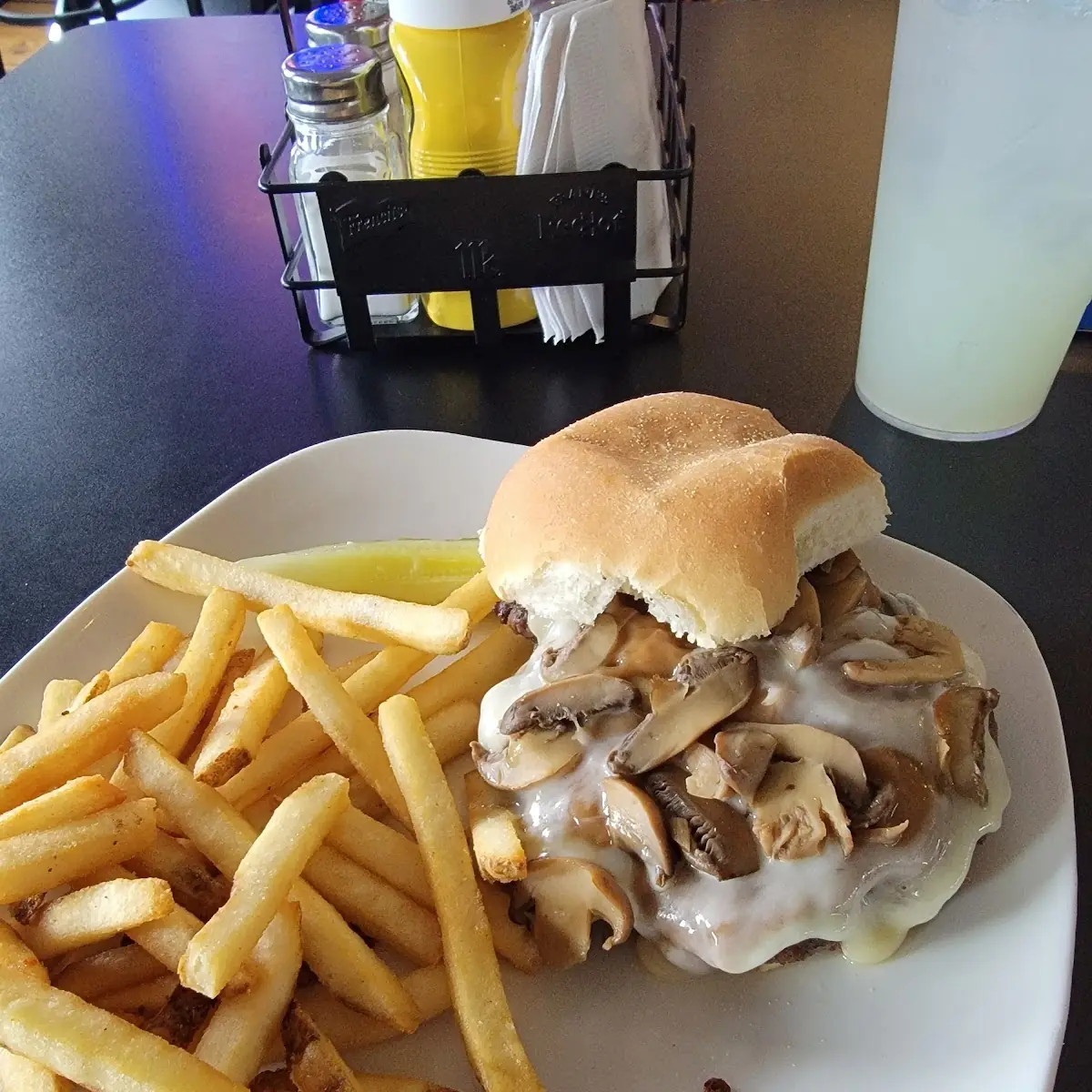 Mushroom Swiss Burger