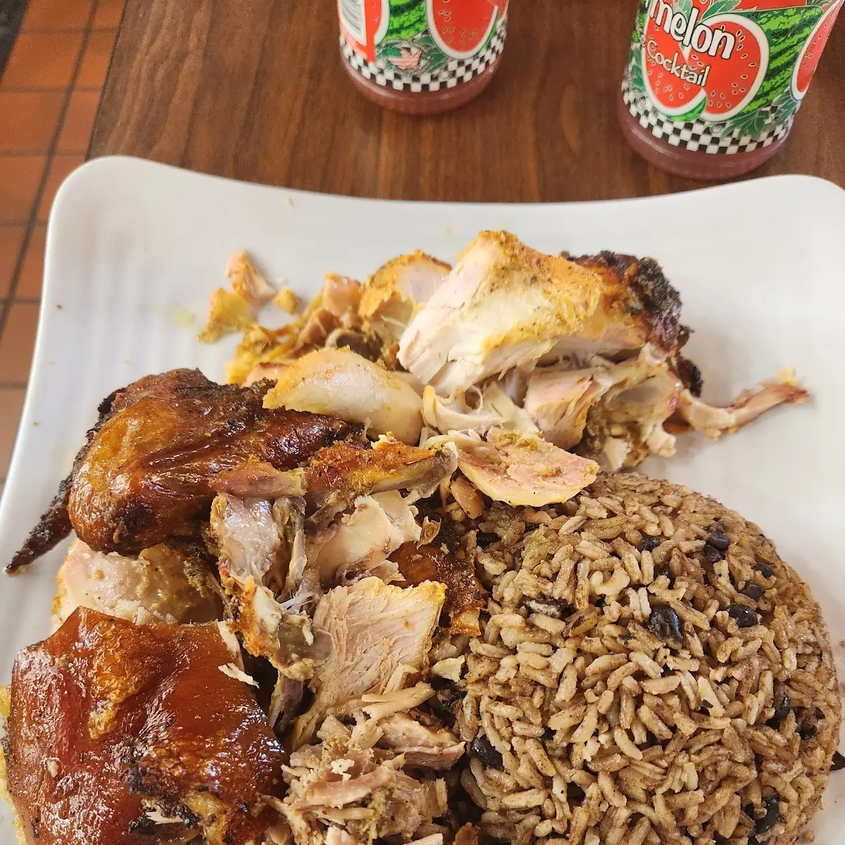 Brown Rice Chicken and Pulled Pork