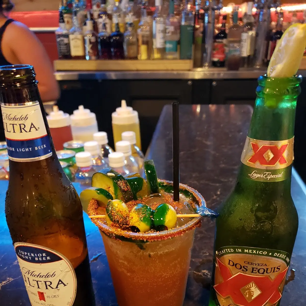 Michelada with Michelob Ultra