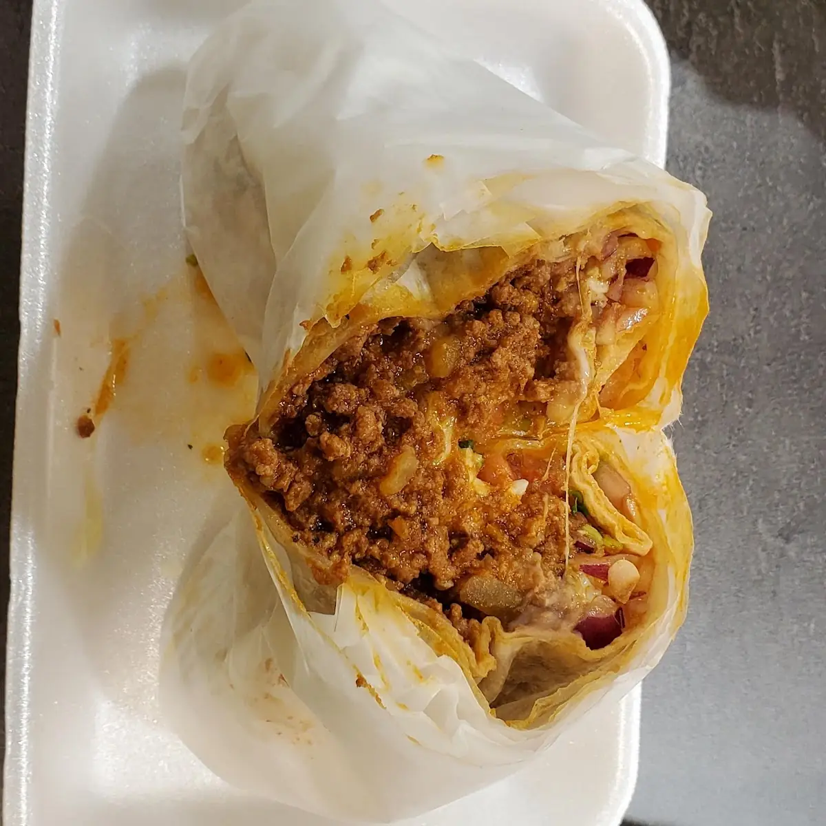 Ground Beef Burrito