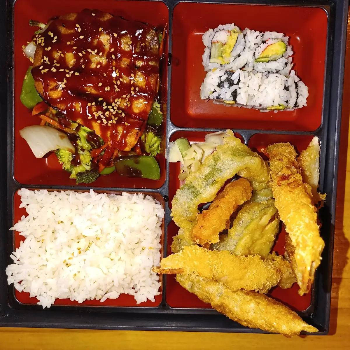 Salmon Bento Box Lunch