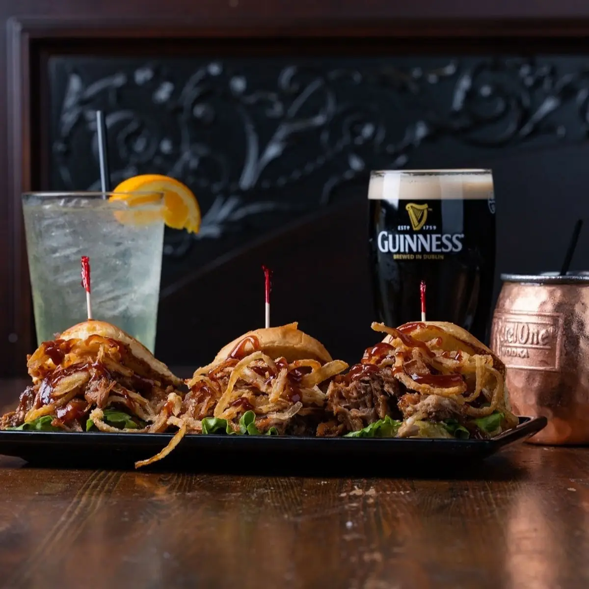 Two Pork Sliders & Chips