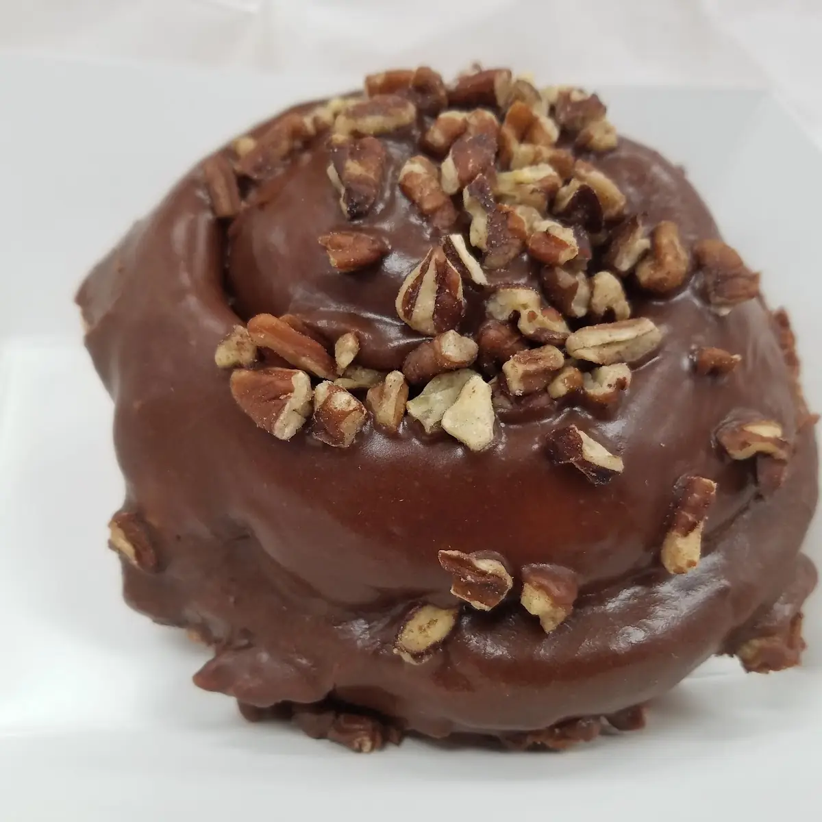Chocolate Pecan Cinnamon Roll