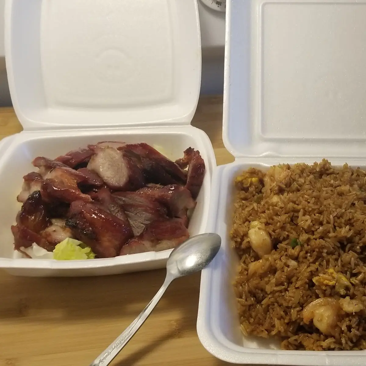 BBQ Pork Shrimp Fried Rice