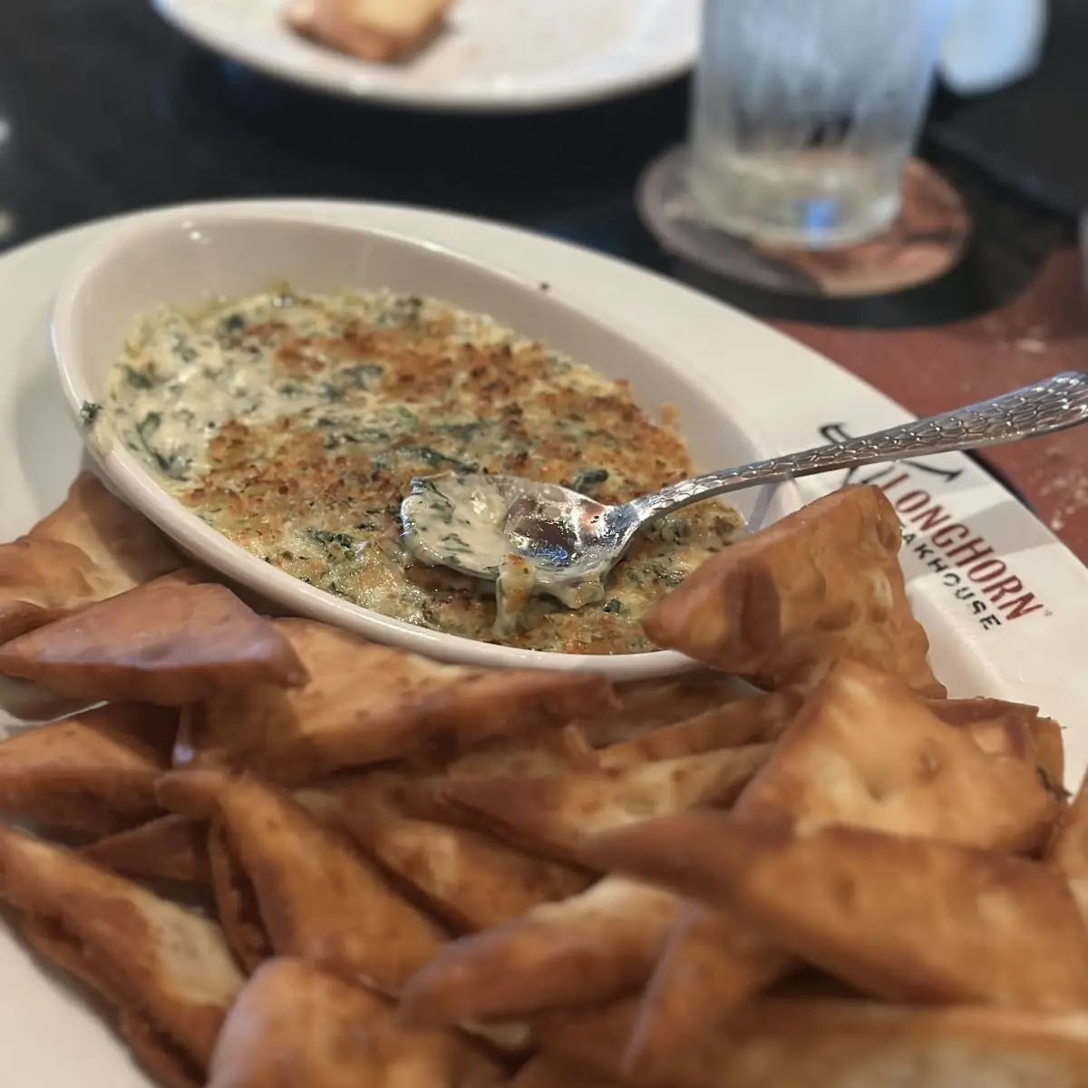 Parmesan Crusted Spinach Dip
