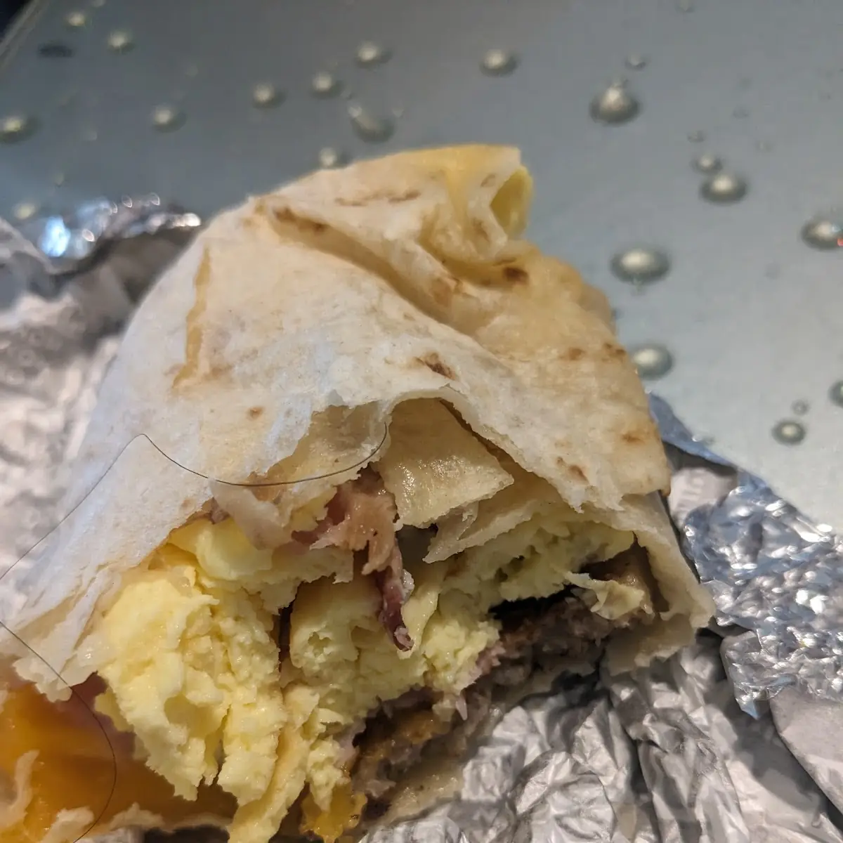 Meat Lovers Breakfast Burrito
