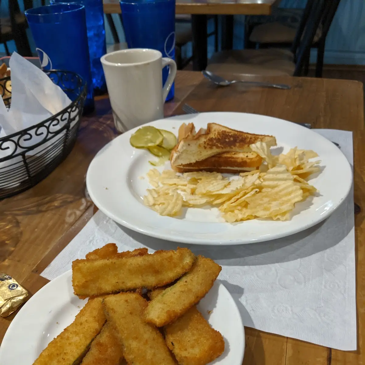 Grilled Cheese & Fried Zucchini
