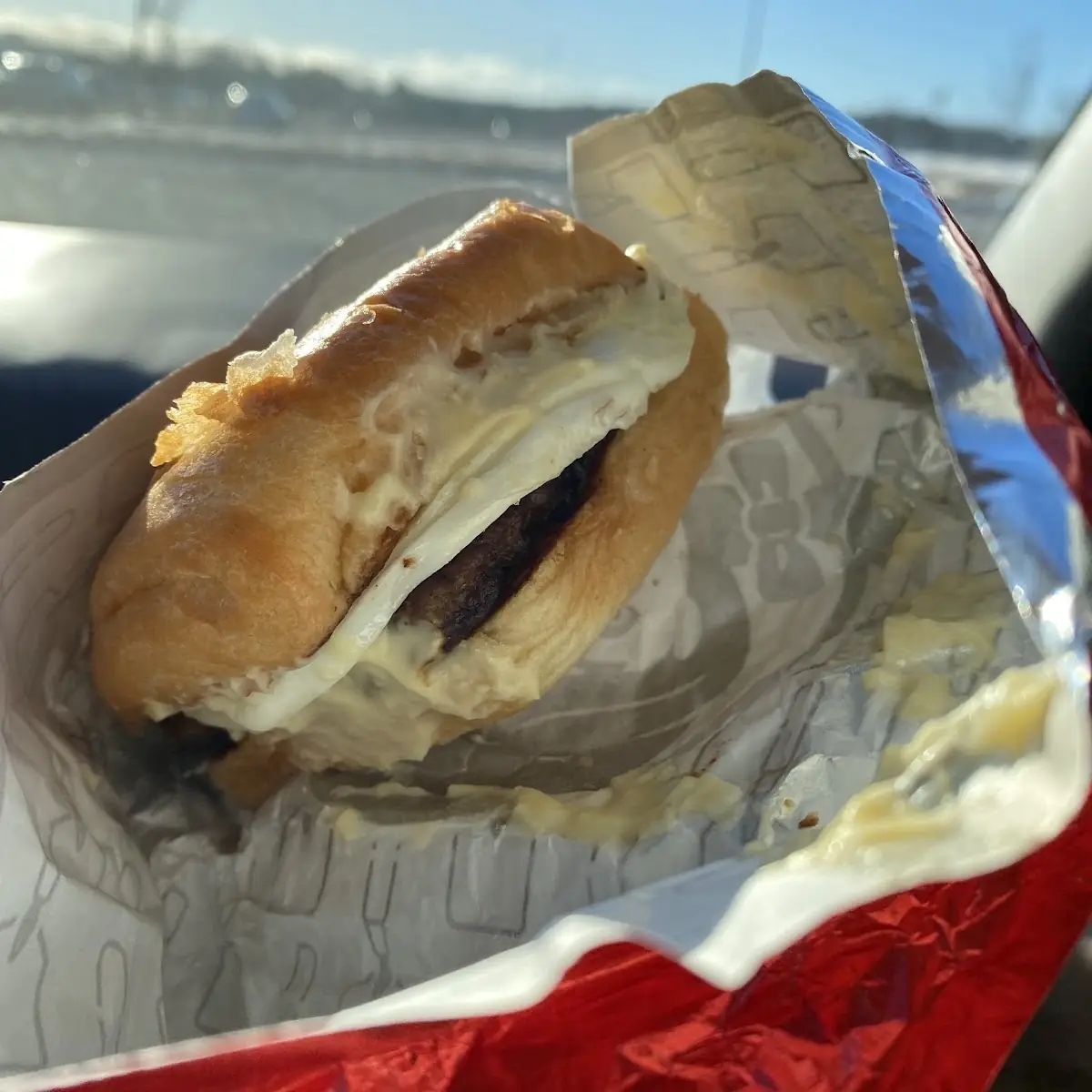 Sausage Egg and Cheese Croissant