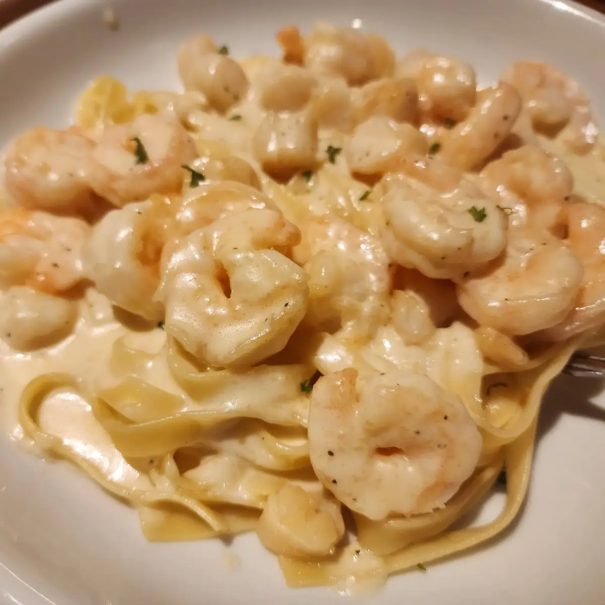 Chicken & Shrimp Carbonara