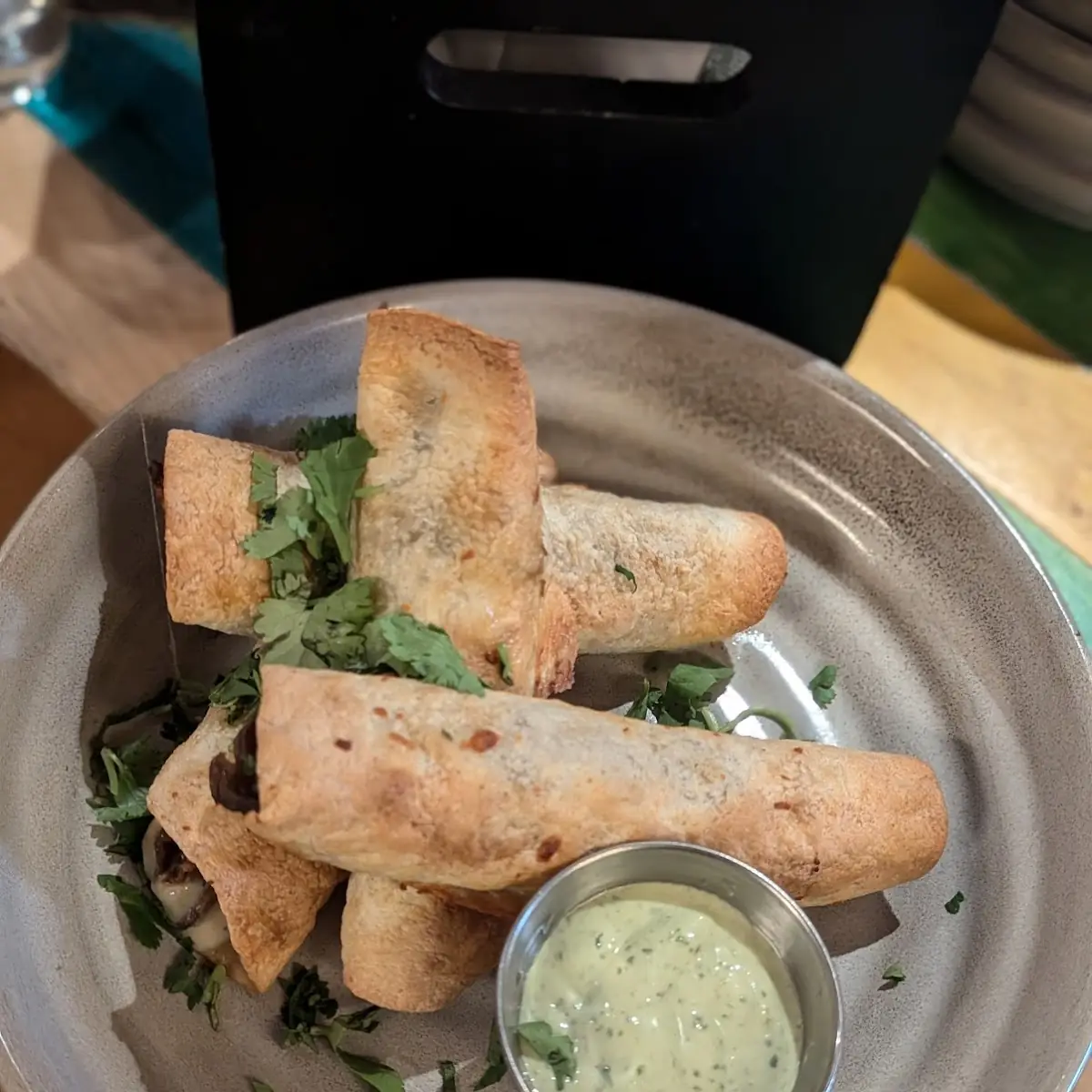 Mushroom Flautas, Añejo Restaurant